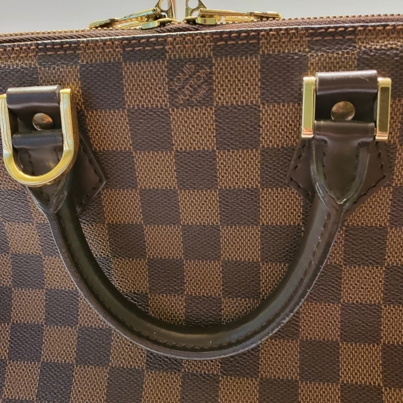 Louis Vuitton Alma PM Handbag Damiere Ebene Brown Canvas Bag N51131 - VGC - Picture 5 of 16